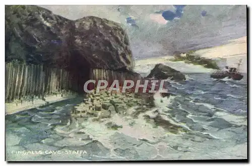 Ansichtskarte AK Fingalls Cave Staffa