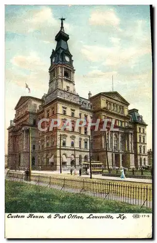 Cartes postales Custom House Post Office Louisville Ky