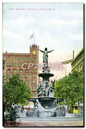 Ansichtskarte AK Tyler Davidson Fountain Cincinnati O