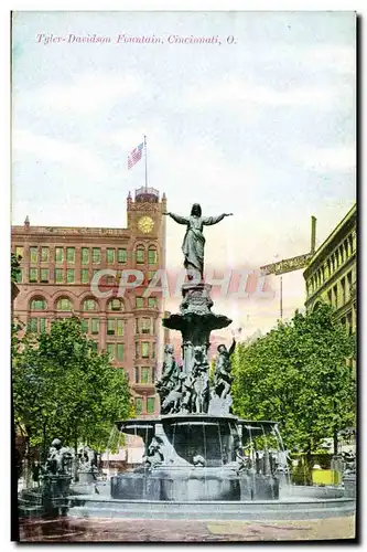 Cartes postales Tyler Davidson Fountain Cincinnati O