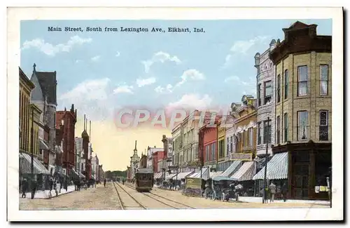 Cartes postales Main Street South From Lexington Ave Elkhart Ind