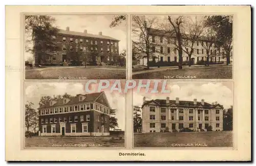 Cartes postales Dormitories Old college New college John Milledge