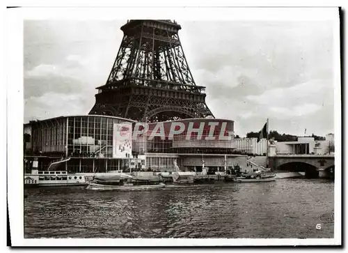 Moderne Karte Paris Exposition Tour Eiffel