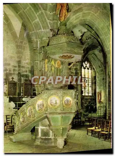 Cartes postales moderne Locronan Interieur De Eglise St Ronan La Chaire