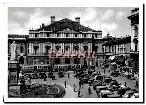 Cartes postales moderne Milano Piazza E Teatro Alla Scala Scala