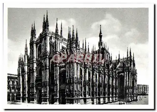 Moderne Karte Milano Il Duomo