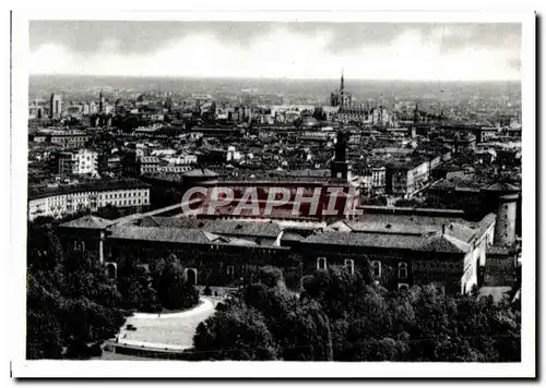 Moderne Karte Milano Panorama