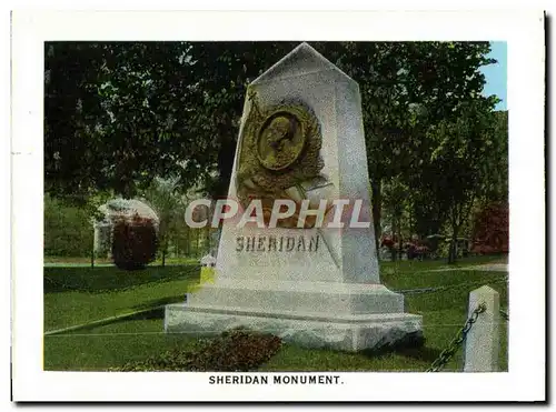 Moderne Karte Sheridan Monument Rough Riders monument