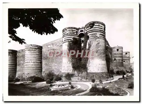 Cartes postales moderne Le Chateau d&#39Angers Vue sur les Tours et les Fosses