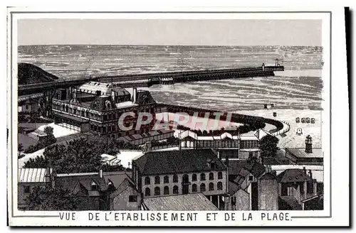 Cartes postales moderne Boulogne sur Mer Vue De L&#39Etablissement Et De La Plage