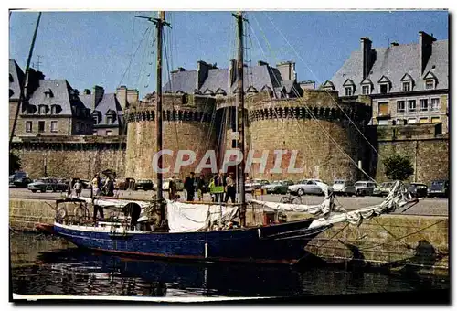 Moderne Karte Saint Malo Bateau Voilier Les corsaires