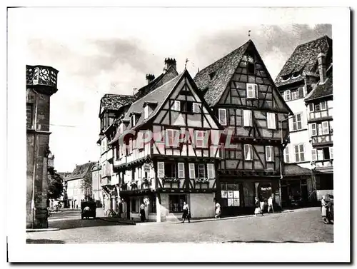 Moderne Karte Colmar La Grand rue L&#39Auberge Au fer rouge