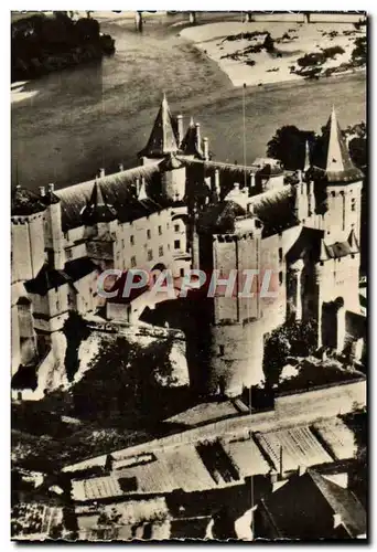 Cartes postales moderne Saumur Vue aerienne du chateau dominant la Loire