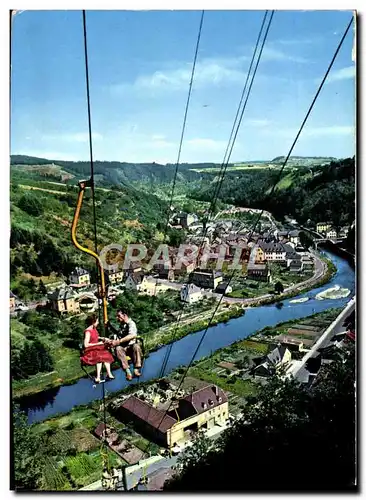 Cartes postales moderne Vianden Vue Generale et Tele Siege