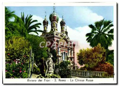 Cartes postales moderne Riviera dei Fiori Remo La Chiesa Russa