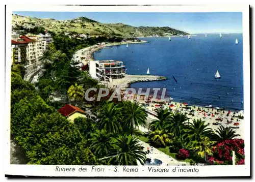 Cartes postales moderne Riviera dei Fiori Remo Vuisione d'incanto