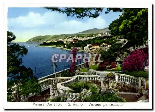 Cartes postales moderne Riviera dei Fiori Remo Vuisione Panoramica