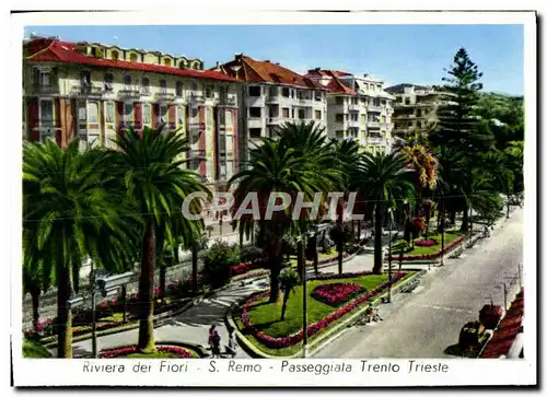 Cartes postales moderne Riviera dei Fiori Remo Passeggiata Trento Trieste