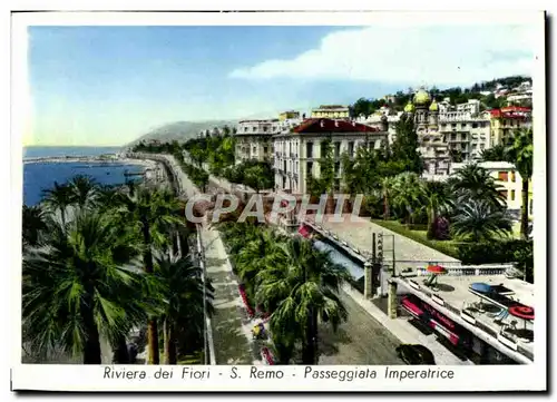 Cartes postales moderne Riviera dei Fiori Remo Passeggiata Imperatrice