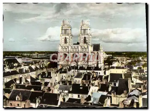 Cartes postales moderne Orleans Vue Generale et la Cathedrale