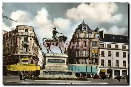 Cartes postales moderne Orleans Place du Martroi et Statue de Jeanne d&#39Arc