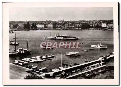 Cartes postales moderne Geneve Le Port