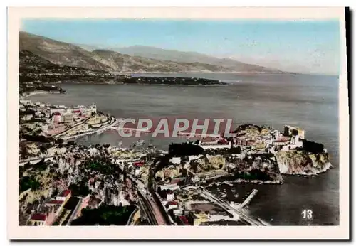 Cartes postales moderne Monaco Vue Generale de la Principaute La Cap Martin