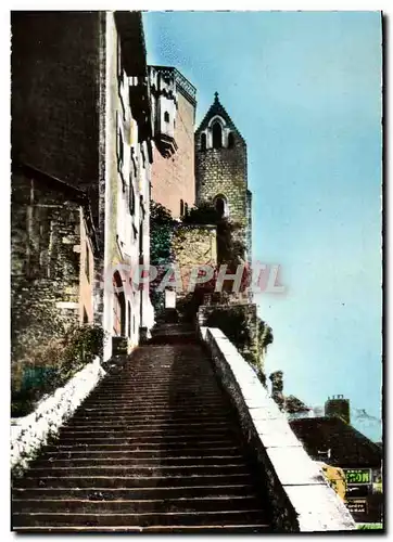 Cartes postales moderne Rocamadour Le Grand Escalier du Sanctuaire