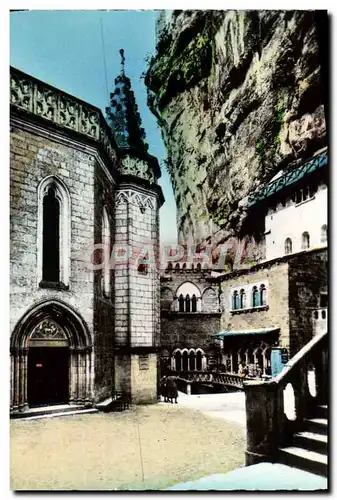 Cartes postales moderne Rocamadour La Chapelle St Jean et le Rocher