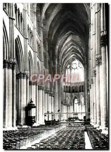 Cartes postales moderne Reims La Cathedrale Notre Dame La nef vue du grand portail