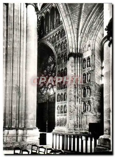 Cartes postales moderne Reims La Cathedrale Notre Dame Portail central Interieur de la cathedrale