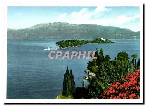 Moderne Karte Manerba Isola di Garda