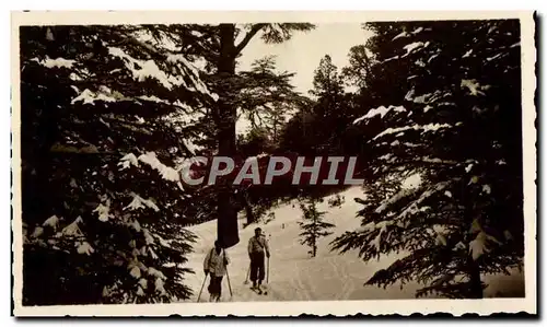 Cartes postales moderne Ifrane sous la Neige Skis Au Mischliffen