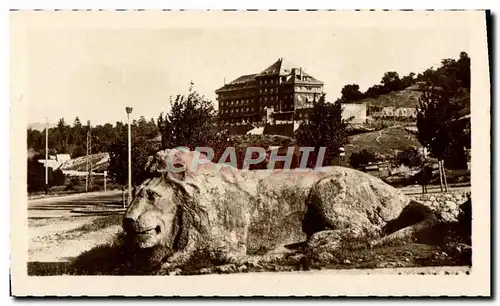 Cartes postales moderne Ifrane Le Lion et l'Hotel Balima