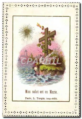 Cartes postales Brodee Mon salut est en Marie