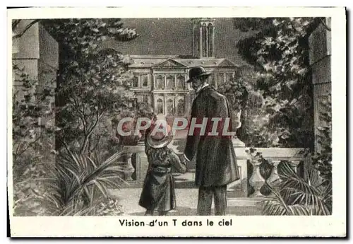 Cartes postales moderne Vision d'un T Dans le Ciel Therese