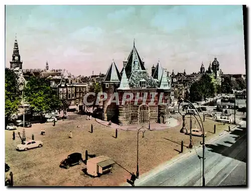 Cartes postales moderne Amsterdam Nieuwmarkt met Waaggebouw