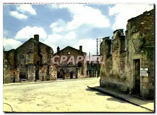 Cartes postales moderne Oradour Sur Glane La Rue Principale Militaria