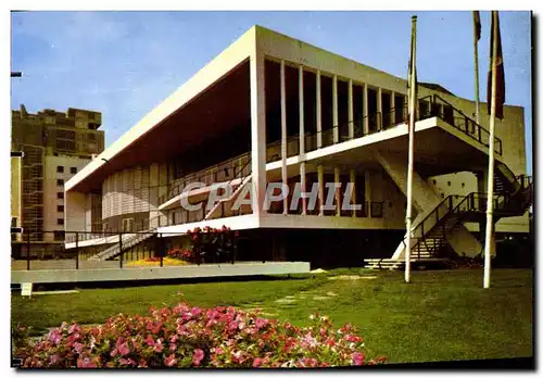 Moderne Karte Royan Massif de Fleurs Devant le Palais des Congres