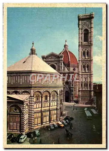 Moderne Karte Firenze Battistero Cattedrale E Campanile Di Gitto