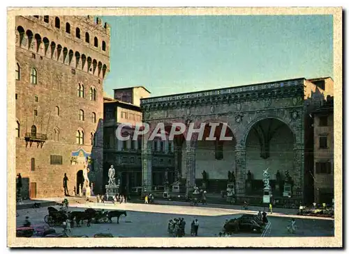Cartes postales moderne Firenze La Loggia Dei Lanzi Fu Eretta Nei Da Benei Di Clone