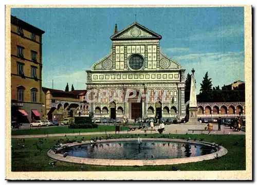 Cartes postales moderne Firenze Piazza S Maria Novella Ai Lati Si Notano Due Obelischi