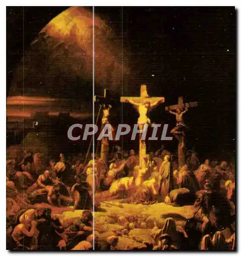 Cartes postales moderne Dreux Chapelle Royale St Louis Glace Peinte La Mort Du Christ Sur La Croix d&#39Apres Gay