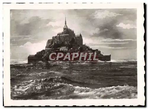 Cartes postales moderne Mont Saint Michel Le Mont Par Temps d'Equinoxe
