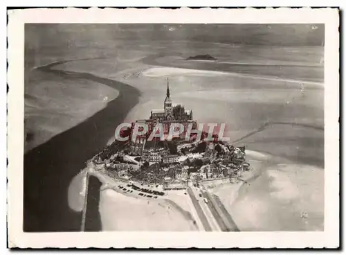 Cartes postales moderne Mont Saint Michel Eglise Vue Aerienne