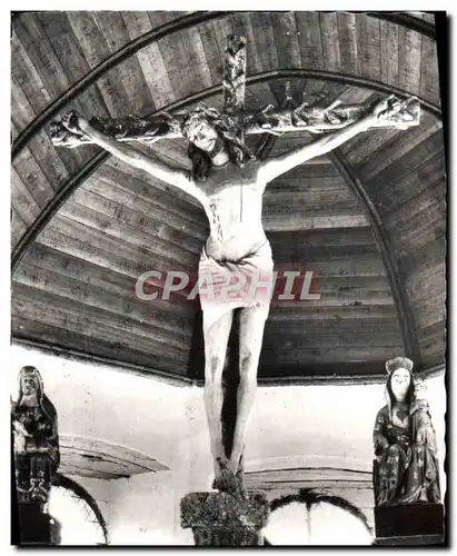 Moderne Karte Plouha Chapelle De Kermaria An Isquit Le Magnifique Christ En Bois