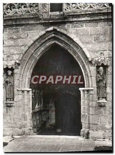 Moderne Karte Plouha Chapelle De Kermaria An Isquit Le Porche Et Statues Des Apotres Sous le porche