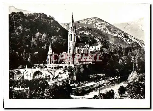 Cartes postales moderne Lourdes La Basilique Et Le Gave