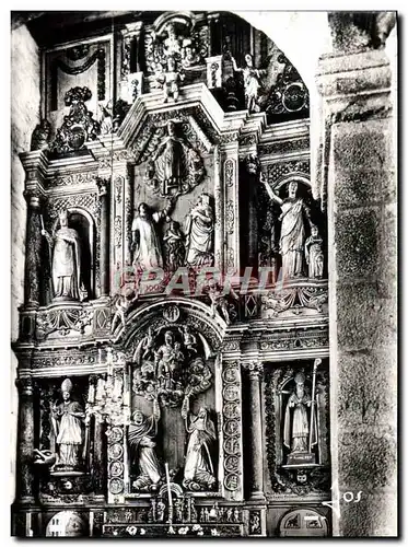 Cartes postales moderne Saint Thegonnec Le Ground Retable Du Rosaire