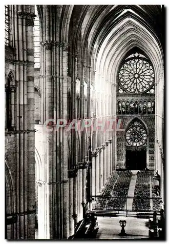 Cartes postales moderne Reims La Cathedrale Notre Dame Le Grand Portail Et La Nef